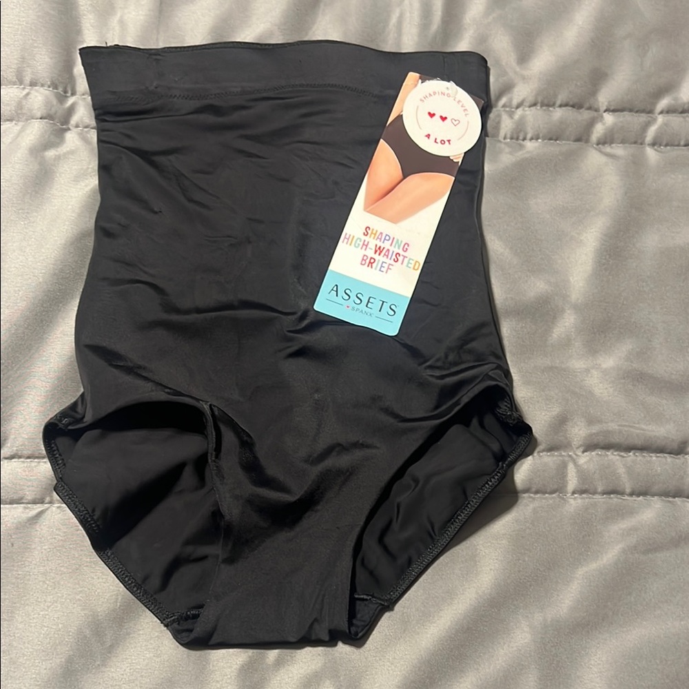FINAL REDUCTION: SPANX Black Shaping High-Waisted Brief